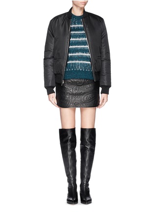 Figure View - Click To Enlarge - ALEXANDER WANG - Mohair-wool stripe sweater