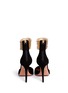 Back View - Click To Enlarge - AQUAZZURA - 'Hello Lover' metallic anklet suede pumps