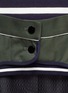 Detail View - Click To Enlarge - SACAI - Stripe knit twill hem top