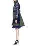 Figure View - Click To Enlarge - SACAI - Lace sleeve twill swing coat