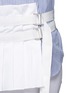 Detail View - Click To Enlarge - SACAI - Pleat belt stripe poplin shirt