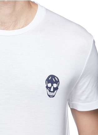 Detail View - Click To Enlarge - ALEXANDER MCQUEEN - Skull logo print T-shirt