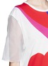 Detail View - Click To Enlarge - ALEXANDER MCQUEEN - Matisse heart organza sleeve T-shirt