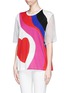 Front View - Click To Enlarge - ALEXANDER MCQUEEN - Matisse heart organza sleeve T-shirt
