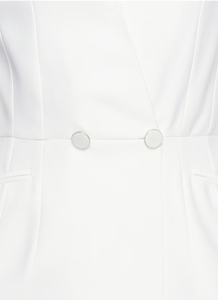 Detail View - Click To Enlarge - ALEXANDER MCQUEEN - Double breasted faux wrap dress