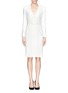 Main View - Click To Enlarge - ALEXANDER MCQUEEN - Double breasted faux wrap dress