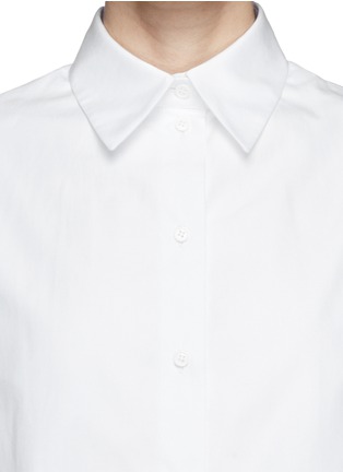 Detail View - Click To Enlarge - ALEXANDER MCQUEEN - Duo layer cotton poplin shirt