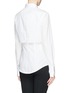 Back View - Click To Enlarge - ALEXANDER MCQUEEN - Duo layer cotton poplin shirt