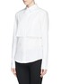 Front View - Click To Enlarge - ALEXANDER MCQUEEN - Duo layer cotton poplin shirt