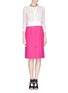 Figure View - Click To Enlarge - ALEXANDER MCQUEEN - Floral open knit cardigan