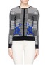 Main View - Click To Enlarge - ALEXANDER MCQUEEN - Prince of Wales flower jacquard cardigan