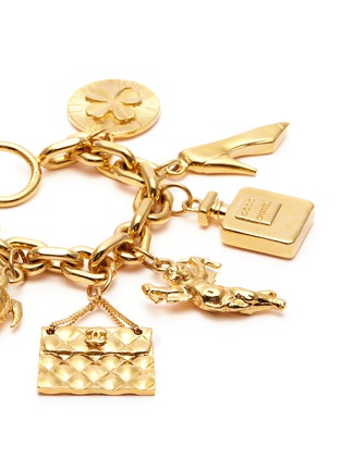 Detail View - Click To Enlarge - VINTAGE CHANEL - Lucky charm chain bracelet