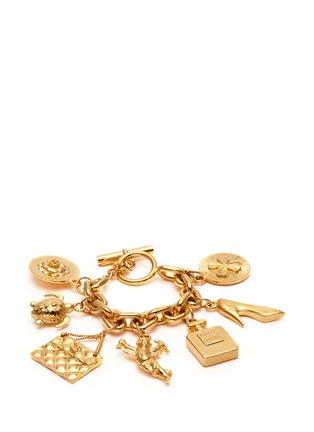 Main View - Click To Enlarge - VINTAGE CHANEL - Lucky charm chain bracelet