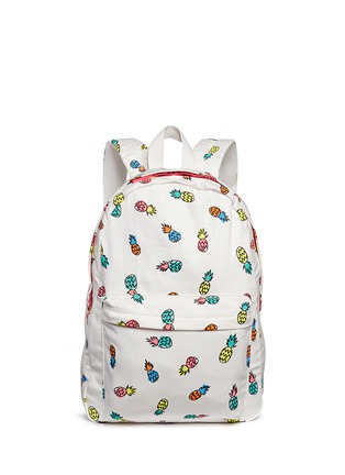 Main View - Click To Enlarge - STELLA MCCARTNEY - 'Bang' pineapple print kids backpack
