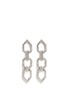 Main View - Click To Enlarge - KENNETH JAY LANE - Glass crystal open link clip earrings