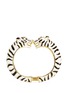 Main View - Click To Enlarge - KENNETH JAY LANE - Enamel double white tiger gold plated cuff