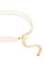 Detail View - Click To Enlarge - KENNETH JAY LANE - Woven effect gold plated collar necklace