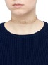 Figure View - Click To Enlarge - KENNETH JAY LANE - Woven effect gold plated collar necklace