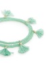 Detail View - Click To Enlarge - SHASHI - 'Laila' tassel beaded double wrap bracelet