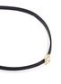 Detail View - Click To Enlarge - CZ BY KENNETH JAY LANE - Radiant cut cubic zirconia pavé leather choker
