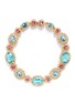 Main View - Click To Enlarge - KENNETH JAY LANE - Crystal pavé glass stone floral necklace
