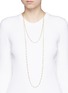 Figure View - Click To Enlarge - KENNETH JAY LANE - Baroque glass pearl tiered necklace