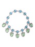 Main View - Click To Enlarge - KENNETH JAY LANE - Oval pendant glass crystal pavé station necklace