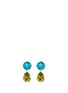 Main View - Click To Enlarge - KENNETH JAY LANE - Glass crystal pear drop clip earrings