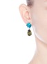Figure View - Click To Enlarge - KENNETH JAY LANE - Glass crystal pear drop clip earrings