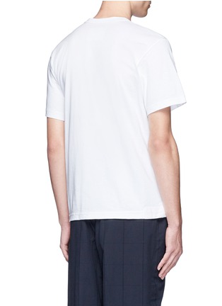 Back View - Click To Enlarge - SACAI - 'Horrorshow' flock print cotton T-shirt