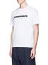 Front View - Click To Enlarge - SACAI - 'Horrorshow' flock print cotton T-shirt