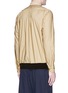 Back View - Click To Enlarge - SACAI - Canvas trim overydye cotton shirt