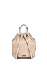 Detail View - Click To Enlarge - REBECCA MINKOFF - 'Isobel' small tassel drawstring leather backpack