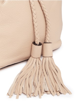  - REBECCA MINKOFF - 'Isobel' small tassel drawstring leather backpack