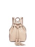 Main View - Click To Enlarge - REBECCA MINKOFF - 'Isobel' small tassel drawstring leather backpack