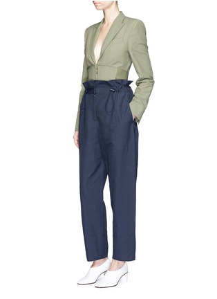 Figure View - Click To Enlarge - STELLA MCCARTNEY - Corset waist blazer