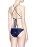 Back View - Click To Enlarge - ZOE KARSSEN - 'Hearts All Over' embroidered halterneck bikini top
