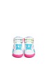 Figure View - Click To Enlarge - REEBOK - 'Freestyle Hi Birthday' colourblock leather kids sneakers