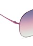 Detail View - Click To Enlarge - MATTHEW WILLIAMSON - Large gradient metal aviator sunglasses