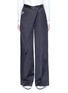 Main View - Click To Enlarge - ADEAM - Swirl embroidered deconstructed cotton blend pants