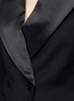 Detail View - Click To Enlarge - DION LEE - Double-breasted off-shoulder wool tuxedo jacket