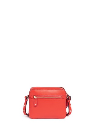 Back View - Click To Enlarge - ANYA HINDMARCH - 'Smiley' perforated leather crossbody bag