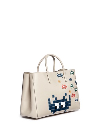 Figure View - Click To Enlarge - ANYA HINDMARCH - 'Space Invaders Maxi Featherweight Ebury' leather tote