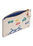 Detail View - Click To Enlarge - ANYA HINDMARCH - 'Space Invasion Loose Pocket' small leather zip pouch