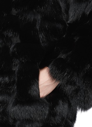 Detail View - Click To Enlarge - HOCKLEY - 'Albatross' Fox fur suede trim coat