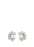 Main View - Click To Enlarge - KENNETH JAY LANE - Glass crystal pearl flower clip earrings