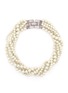 Main View - Click To Enlarge - KENNETH JAY LANE - Crystal clasp multi strand glass pearl necklace