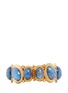 Figure View - Click To Enlarge - KENNETH JAY LANE - Opalescent glass cabochon hinge bangle
