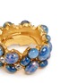 Detail View - Click To Enlarge - KENNETH JAY LANE - Opalescent glass cabochon cluster ring