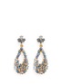 Main View - Click To Enlarge - KENNETH JAY LANE - Opalescent glass cabochon cutout drop earrings